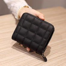 New Fashion Elegant Mini Women Wallets Plaid Concise High Quality Brand Designer Card Wallet Women Purse PU Small Wallet Female