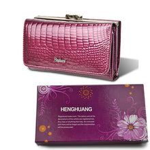 HH Women Wallet Genuine Leather High Quality Hasp Coin Purse 100% Cowhide  Fashion Female Clutch Purses Card Holder Wallets